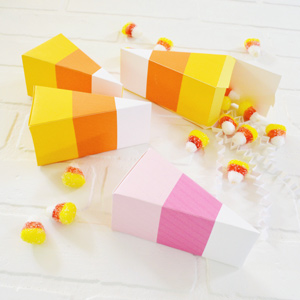 Candy Corn Boxes Tutorial and Free Printable