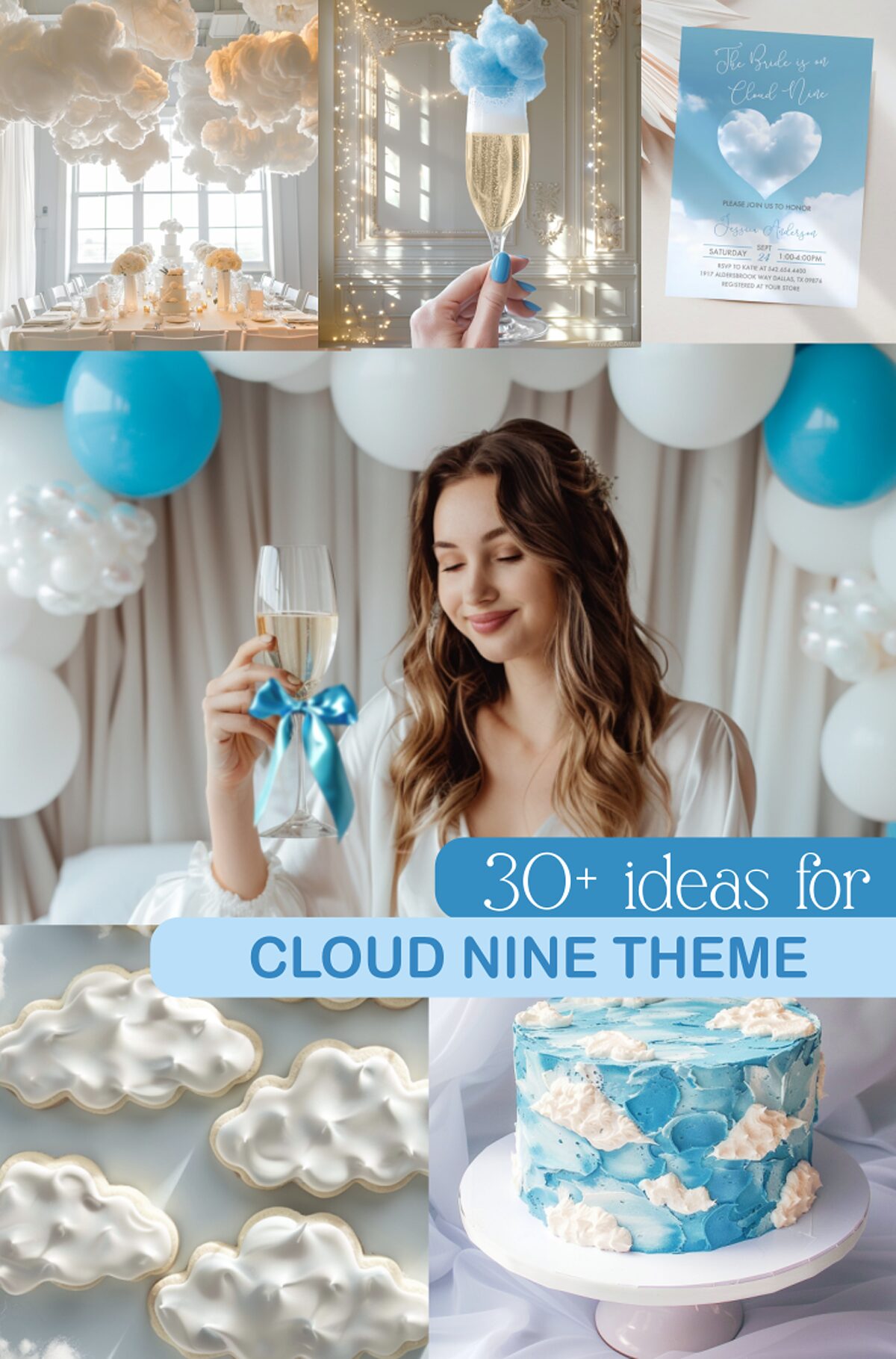 35 Dreamy Ideas for a 'She's on Cloud Nine' Douche nuptiale